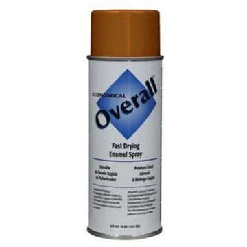 Spray Paint Economical, 10 Oz, Aerosol Can, Liquid, Orange, Gloss