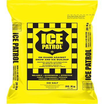 Sel gemme fondant à glace Ice Patrol sac de 20kg 