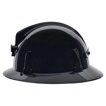 Hard Hat, Black, Polycarbonate, Fas-trac®, E