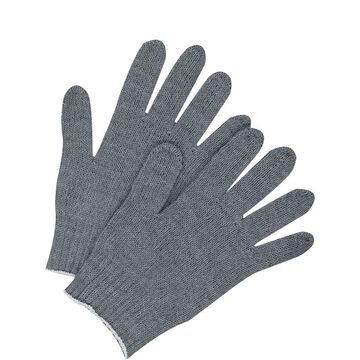 Glove  Seamless Knit Poly-cotton Grey