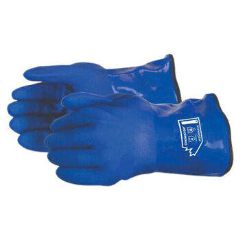 Safety Gloves Impact-resistant, Blue, Pvc