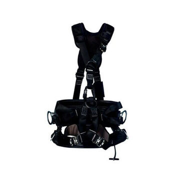 Safety Harness Lineman Suspension, Large, Black, 420 Lb