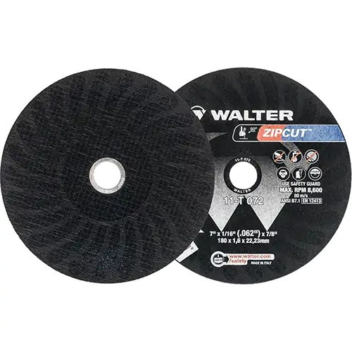 MRO Supplies Abrasives Grinding and CutOff Wheels 7x1/16 Zipcut