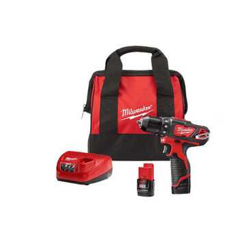 Drill/driver Kit Compact Lightweight, Black/red, Metal, 12 V, 1500 Rpm, 2.22 X 7.38 X 6.93 In 