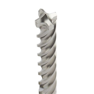 4-Cutter Rotary Hammer Drill Bit, 5/8 in Dia x 18 in lg, 13/32 in Shank, Carbide Tip