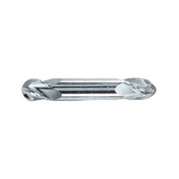 Ball Double End Mill, Carbide, Tialn Coated, 4-Flute, 1/8 in Shank, 3/32 in dia x 1-1/2 in lg, 1/Pack