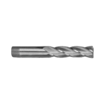 Long End Mill, High Speed Steel, Tin Coated, 4-Flute, 16 mm Shank, 20 mm dia x 121.5 mm L, 1/Pack