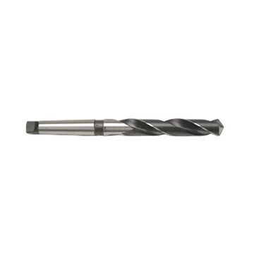 Hyper Taper Shank Drill, High Speed Steel, #1 Point, Taper Shank, 15/64 in Size, 0.2344 in dia x 6-1/8 in lg, Black, 1/Pack