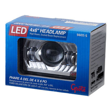 High Headlight, 20 to 25 W, HL, Rectangular, 630 Lumen