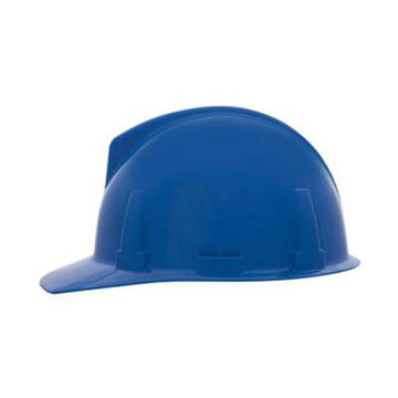 Hard Hat Cap Style, Fits Hat 6-1/2 To 8 In, Blue, Polycarbonate, 1-touch Pinlock, Class E