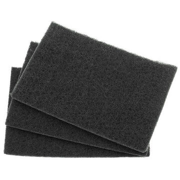 Hand Pad Abrasive, 9 In Lg, 6 In Wd, A80 Grit, Medium Grade