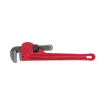 Pipe Wrench Heavy-duty, 8 In Lg, Hook And Heel Jaw, 1 In Capacity