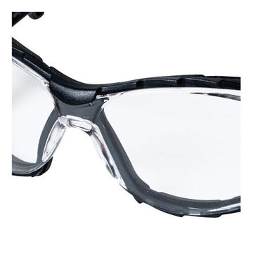 Safety Glasses Sealed, Sta-clear Af/hc, Clear, Flexible, Black/orange