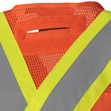 Safety Vest High-visibility Surveyor Orange, Polyester, Class 2