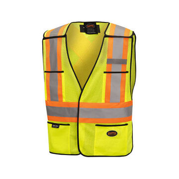 Safety Vest High Visibility, Universal, Yellow/green, Polyester Mesh, Class 2