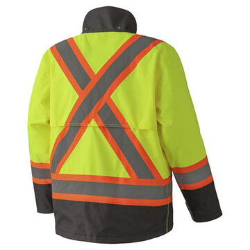 Safety Jacket Trilobal Ripstop Waterproof, Unisex, Hi-viz Yellow, Green, Trilobal Ripstop Polyester