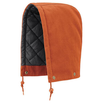 Rain Hood, One-size Fit All, Orange, 100% Cotton Duck Canvas, 0.47 Lb
