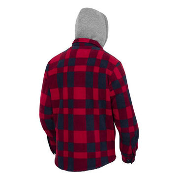 Safety Work Shirt, Unisex, Red/black, Polar Fleece