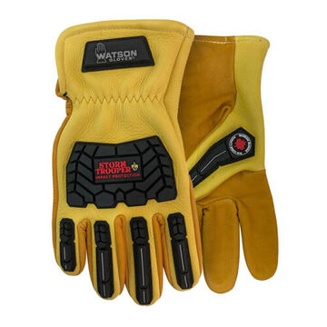 Gloves Storm Trooper, Cowhide Leather Palm, Deerskin Leather