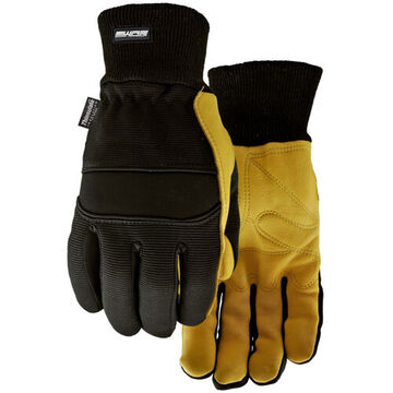 Gloves Ratchet Black/tan, Spandex Back, Neoprene Knuckle