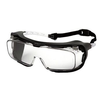 Safety Glasses, 132.5 mm wd, 160 mm lg, 1.8 mm thk, H2MAX Anti-Fog, Clear, Gray