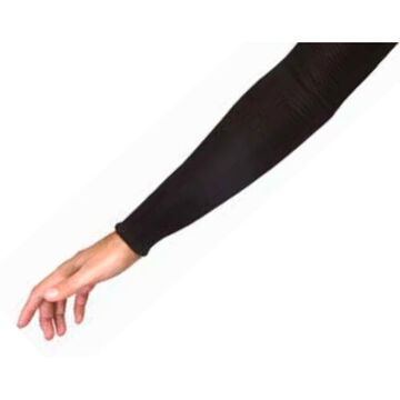 Sleeve Double-layer Fire And Cut-resistant, One Size, 18 In Lg, Protex Yarn, Black, Tubular Knit