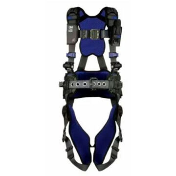 Safety Harness Comfort Mining, Xl, 310 Lb, Gray, Polyester Strap