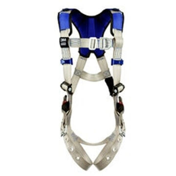 Safety Harness General Purpose, 2x, 310 Lb, Gray, Polyester Strap