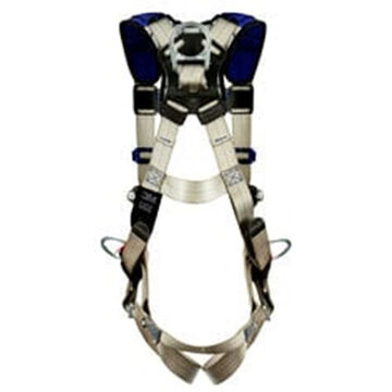 Safety Harness General Purpose, L, 310 Lb, Gray, Polyester Strap