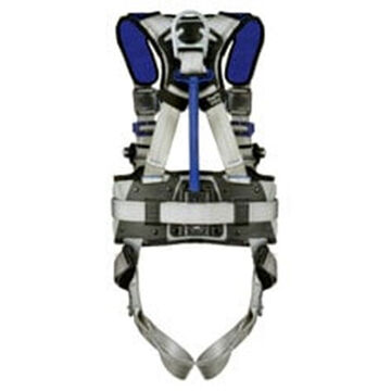 Safety Harness Construction, Positioning, Climbing, 2x, 310 Lb, Gray, Polyester Strap
