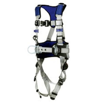 Safety Harness Positioning, Construction, L, 310 Lb, Gray, Polyester Strap