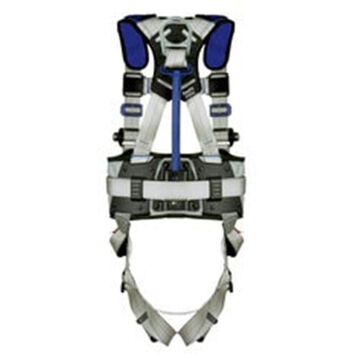 Safety Harness Positioning, Construction, 2x, 310 Lb, Gray, Polyester Strap