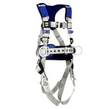 Safety Harness, Positioning 2x, 310 Lb, Gray, Polyester Strap