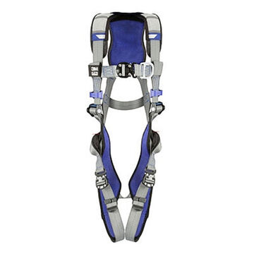 Safety Harness, Climbing M, 310 Lb, Gray, Polyester Strap