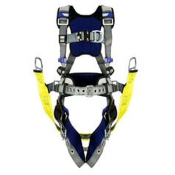 Safety Harness, Climbing, Suspension Xl, 310 Lb, Gray, Polyester Strap