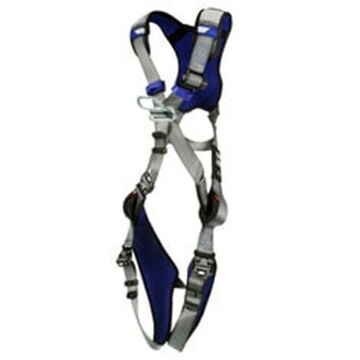 Safety Harness, Climbing L, 310 Lb, Gray, Polyester Strap