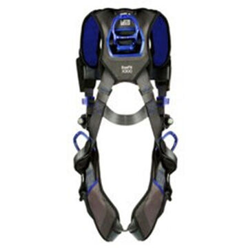 Safety Harness, Climbing Positioning 3x, 310 Lb, Gray, Polyester Strap