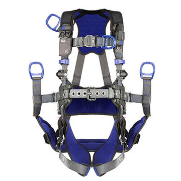 Safety Harness, Climbing, Positioning Xl, 310 Lb, Gray, Polyester Strap