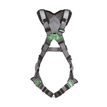 Safety Harness Full-body Standard, Super Extra Large, 400 Lb, Gray, Polyester