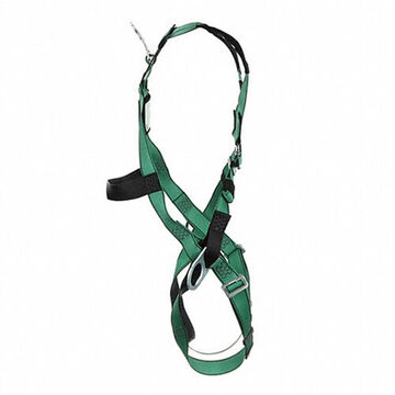 Safety Harness Full-body, Extra Large, 400 Lb, Green, Polyester