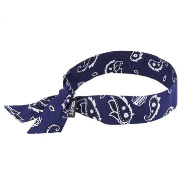 Evaporative Cooling Bandana Head Band, Navy Western, 100% Cotton