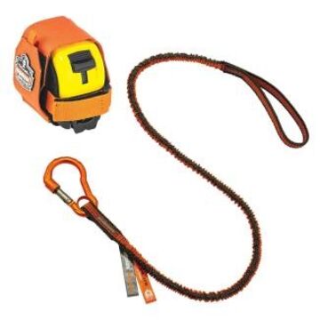 Tape Measure Tethering Kit, 2 lb, Anodized Aluminum Alloy Carabiner, Tape Measure Trap, Tool Lanyard Single Carabiner