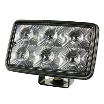 Projecteur de travail avant, LED, 700 lumens, 12 V, aluminium moulé sous pression avec revêtement en poudre, polycarbonate transparent