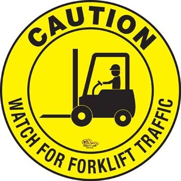 Floor Sign Forklift Traffic 24in