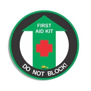 Floor Sign First Aid Kit 24in