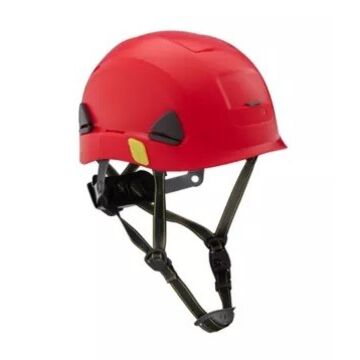 Casque de sécurité, non-venté, rouge