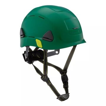 Casque de sécurité, venté, vert