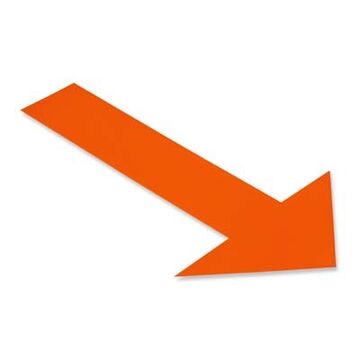 Floor Arrow 10inx6in Orange 50pk