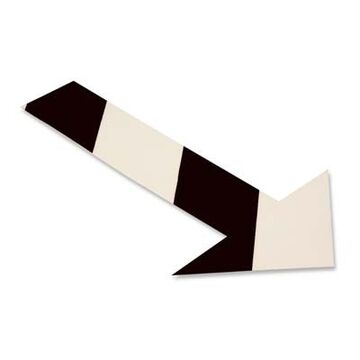 Floor Arrow 10inx6in White/blk 50pk